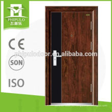 популярный дизайн низкая цена Китай безопасности стальная металлическая дверь
